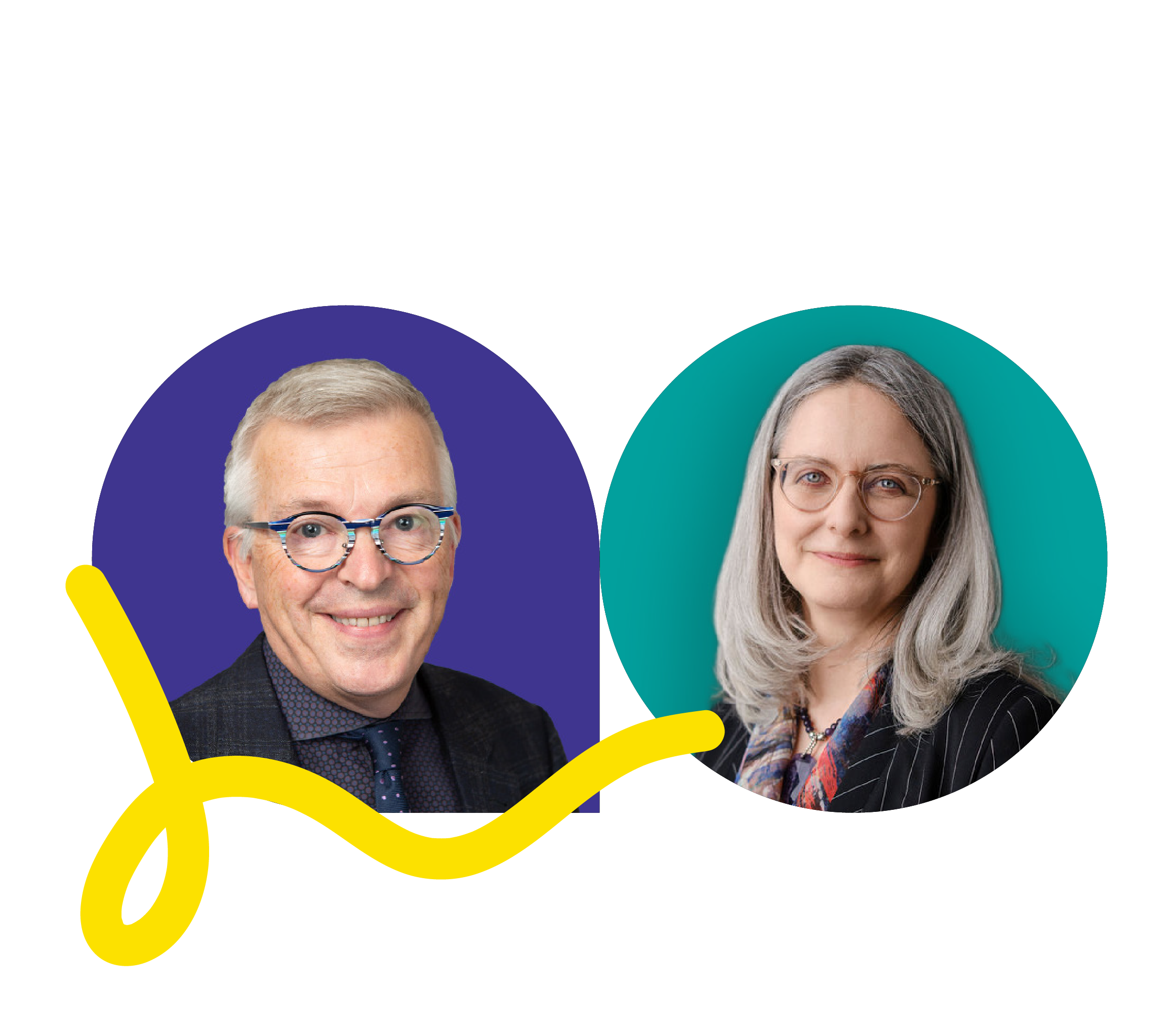 Headshot of Blair O'Neill, Board Chair and Jennifer Zelmer, President and CEO